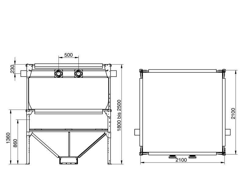 Maßzeichnung GEObox SPEED 21