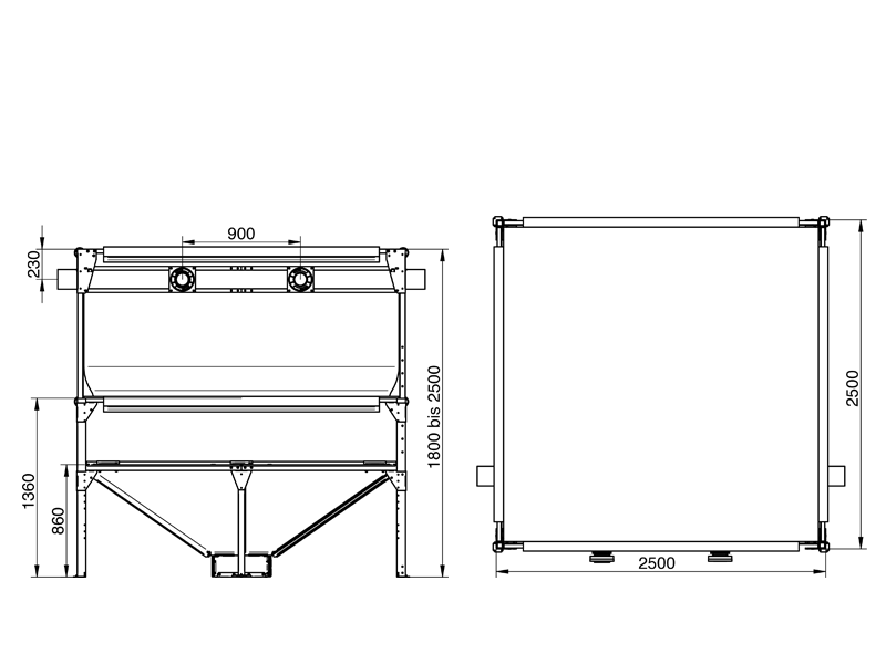 Maßzeichnung GEObox SPEED 25