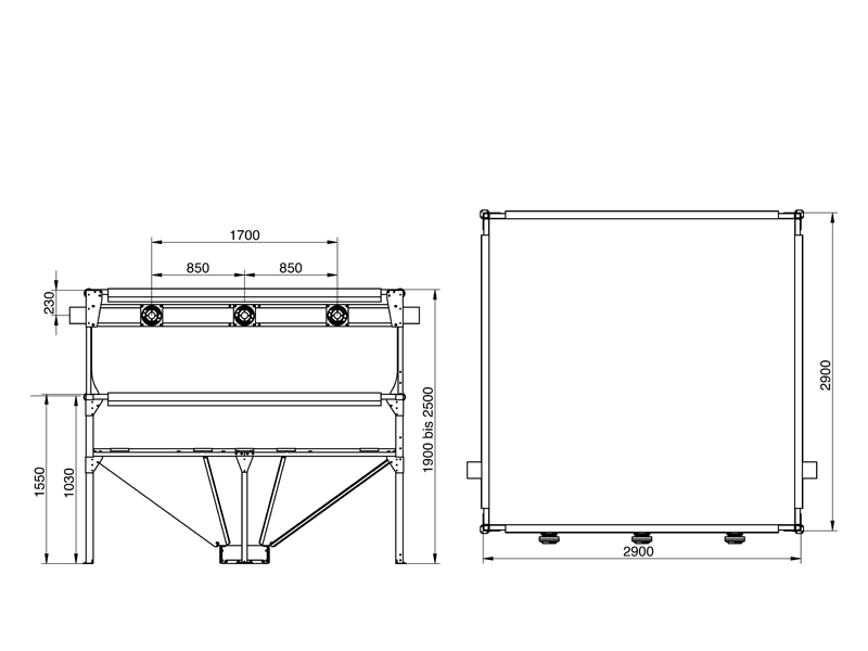 Maßzeichnung GEObox SPEED 29