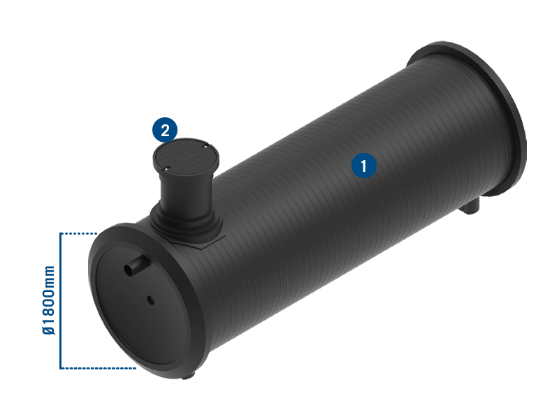 Abwasser POSEIDON S Doppelwandtank