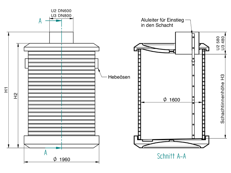 Technikschacht DN1600