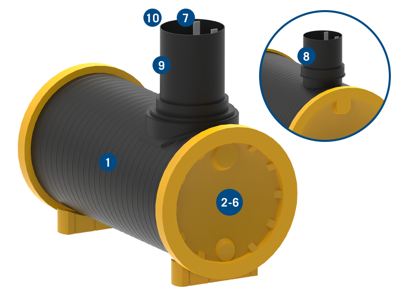 Technikschacht DN1200 horizontal