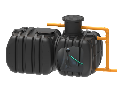 Retentionsanlage mit Flachtank