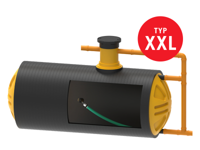 Retentionsanlage mit POSEIDON XXL Doppelwandtank