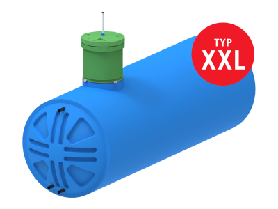 POSEIDON XXL Trinkwassertank Ø2200 mm