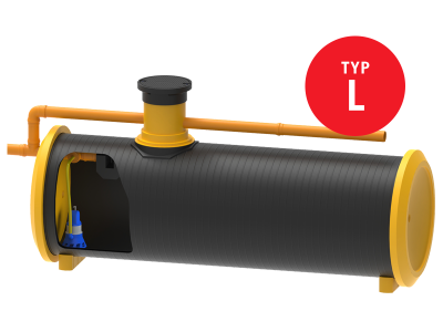 Retentionsanlage mit POSEIDON L & Pumpe